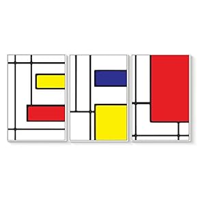 3 Piece Framed Canvas Wall Art for Living Room, Bedroom Dutch Color Theme Canvas Prints for Home Decoration Ready to Hang - 16"x24"x3 Panels