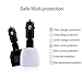 Leeioo Quick Car Charger 4.8A 24W Dual USB Car Charger with LED Screen Display for iPhone 7 6S Plus 6 Plus 6,Samsung Galaxy S7 S6 Edge,LG,HTC,Nexus 5X 6P,iPads Pro Portable and More(White+Black) …