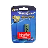 Maximal Power DB CAN NB9L 3.7V 870mA Lithium-Ion Rechargeable Replacement Battery for Cannon NB-9L