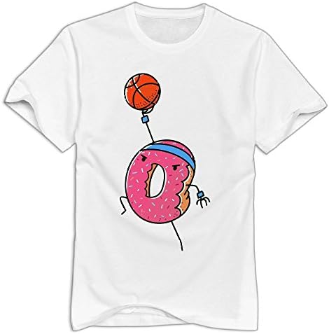 WLF Donuts Play Basketball Logo Organic Cotton Standard Weight T-Shirt For Men