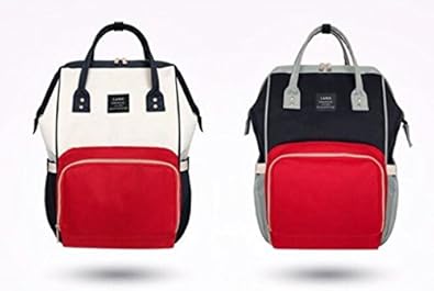 red diaper bag