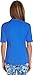 Coolibar UPF 50+ Women's Short Sleeve Freestyle Rash Guard - Sun Protective (Medium- Baja Blue)