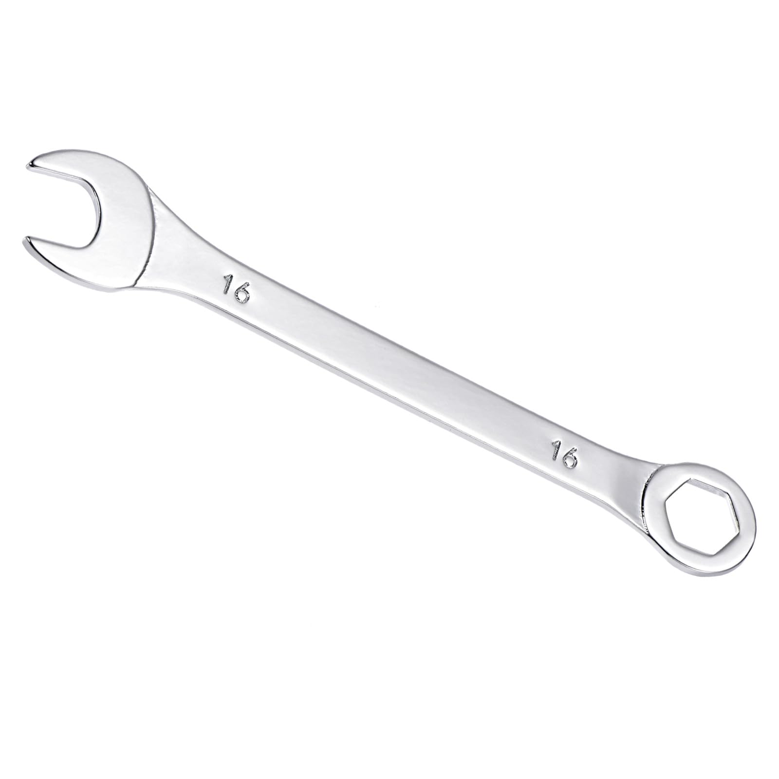 CoCud Combination Wrench, 16mm Metric Box Open End 6-Point Design 15-Degree Offset, Double Ended Box and Open End - (Applications: for Home Repairs)