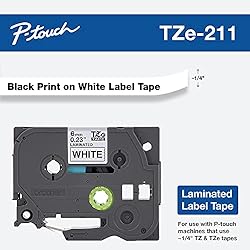 Brother Genuine P-touch TZE-211 Label Tape