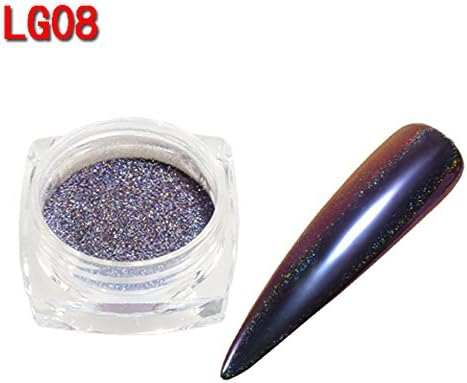Ktyssp Optical Chameleon Mirror Powder DIY Dust Nail Art Glitter Chrome Pigment (H)