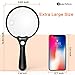 Magnifying Glass, BearMoo 3X 45X Handheld Reading Magnifier Glass with 3 LED Lights for Reading/Maps/Watch Repair/Newspaper/Jewelry Loupes/Ins (White+Black) (Gray)