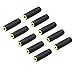 PASOW 3.5mm to 3.5mm Stereo Jack Audio Adapter Female/Female Connectors,Gold Plated (10 Pack)