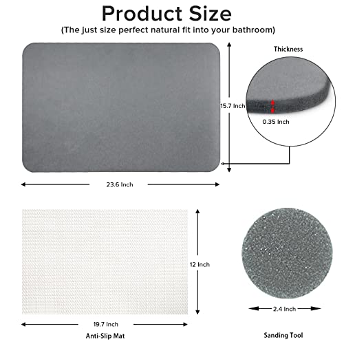 Stone Bath Mat Diatomaceous, Diatomite Stone Bath Mats for Bathroom
