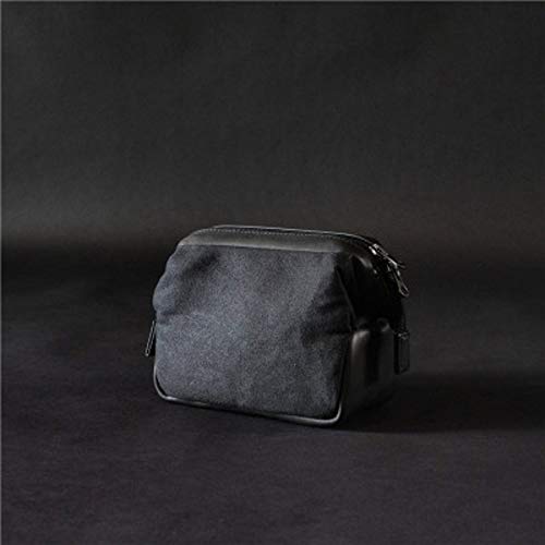 Cam-in Genuine Leather Waterproof Canvas Small Camera & Lens Holster Case Bag Padded Handmade Vintag