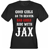 Bewild Brand® - Bad Girls Ride with Jax Girl's T-shirt #B470