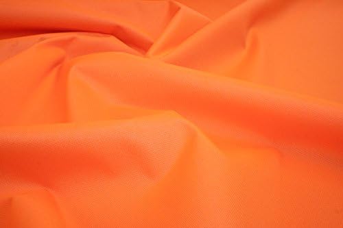 Waterproof 7oz nylon material 60" wide PU coated fabric from 16 colours -2mtr (Flourescent Orange)