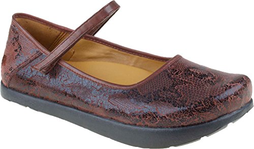 Kalso Earth Women's Solar 3 Mary Jane Flat,Merlot Printed Suede,6 M US