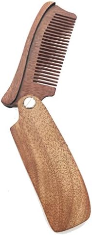 Sooku Design Folding Wood Comb Brush Pocket Size for Men and Women Hair and Beard Fold Wooden Comb