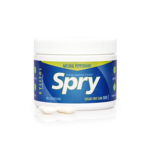 Spry Fresh Natural Xylitol Chewing Gum Dental Defense System Aspartame