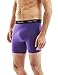 Bolter Men's Cotton Spandex All Day Boxer Briefs 5-Pack (Large, Brights)
