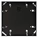 Golden State Art - 12x12 Aluminum Picture Frame - with Mat for 8x8 Photo or Without Mat for 12 x 12 Photo - Real Glass Cover - Simple and Elegant Decor for Wall Mounting - 1 Pack - Black
