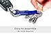 KEYSMART Key Holder for Keychain - Compact Key Organizer for Key Chain, Minimalist Clutter-Free EDC Keychains, Key Ring for Car Fobs Key Chains, Expandable (Up to 8 Keys, Blue)