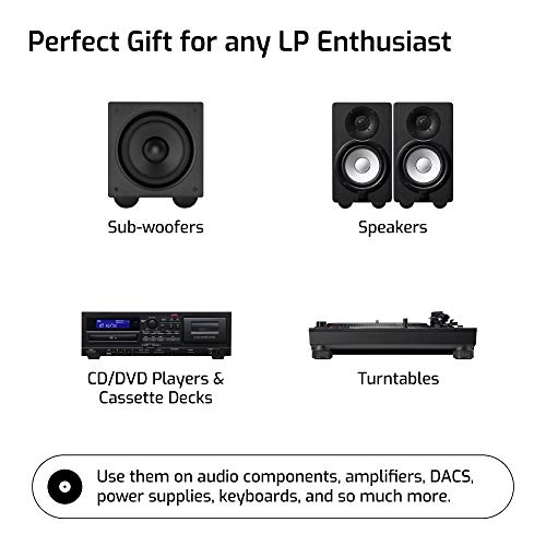 1" Platinum Silicone Speaker Isolation Pads 8Pack NonSkid Speaker