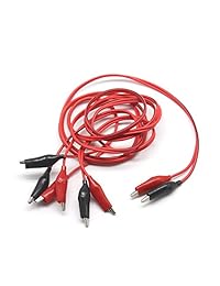 Cable de prueba de cocodrilo con cable de puente de 1 m   39.4 "3.3 pies con clip de cocodrilo 2 piezas
