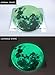 Marsway Creative 30cm Glow in The Dark Moon Night Luminous Stickers Removable Adhesive Wall Decal