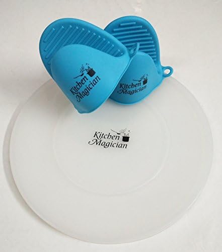 6 quart Instant Pot Silicone Lid Cover Accessory for Inner Pot. One Pair Heat Resistant Silicone Mini Mitts Included. For Sealing and Reheating Instant Pot 5 and 6 Quart Inner Pot.