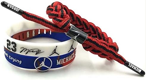 Onebycitess Basketball Bracelet Wristband Hand Knitted Adjustable Luminous Bracelet 3Packs for Sports Fans Men Women