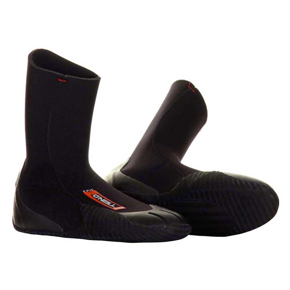O'Neill Wetsuits Unisex Anatomical Fit surfing booties, Black, 10 UK