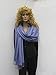 Cashmere Pashmina Group: Solid Pashmina Shawl, Scarf, Wrap & Stole (Large size) Periwinkle