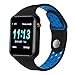 Smart Watch Phone,SUNETLINK Touch Screen Bluetooth Cell Phon e Watch Support Pedometer Analysis/Sleep Monitoring with Camera NFC,for Android Smart Phones,Men Wo (Blue)