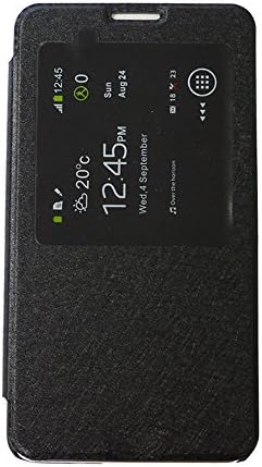 YAMIDA Pu Leather Window View Case Flip Cover Stand for Samsung Galaxy S5 I9600 G900 (E)