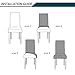 Colorxy Velvet Spandex Chair Covers for Dining Room Set of 4, Soft Stretch Chair Protectors Slipcovers, Removable and Washable, Sliver Grey