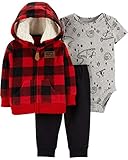 Carter's Baby Boys` 3-Piece Little Jacket Set, Red