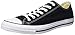 Converse M9166- Chuck Taylor All Star Unisex Ox Low Top Black Sneakers, 10 Women/8 Men