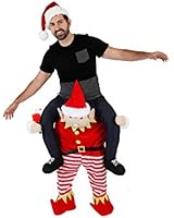 Christmas Piggyback Ride On Tipsy Elf Costume (Plus)