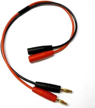 C4025b 30 4mm 4 0mm Bananen Kugel Stecker Steckverbinder Stecker Auf Buchse Verlangerung 30cm Amazon De Spielzeug