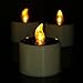 Youngerbaby Set of 6 Romantic Solar Power LED Tea Lights Candle Flameless Candles, LED Tealights for Home Decoration, Garden, Outdoor