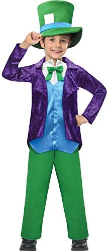 (PKT) (9902143) Child Boys NEW Top Hatter Costume (5-6yr)