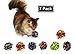 Prairie Horse Supply X Large Premium Mylar Crinkle Balls (7 Pack) (2.5 Inches in Diameter) Interactive Long Lasting Lightweight Shiny Metallic Cat Kitten Toys Assorted Colors