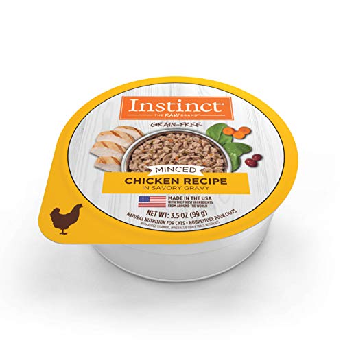 Instinct Grain Free Minced Recipe with Real Chicken Natural Wet Cat Food by Nature's Variety, 3.5 oz - //medicalbooks.filipinodoctors.org