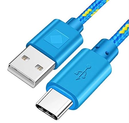 Samsung Reido Textil 2m Länge (Blau) USB Datenkabel S4 S5 S6 S7 S7edge S3 S2 S3Mini S5mini (USB Datenkabel Textil 2m Blau)