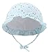 LRKC Baby Toddler Breathable Ruffled Sun Hat W/Adjustable Chin Strap- in 3 Colors