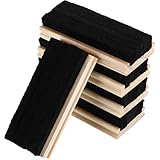 Leinuosen 5 Pack Felt Eraser Chalkboard Wool Eraser Dustless Blackboard Eraser for Chalk and Dry-Erase Board Cleaning