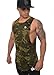 YoungLA Long Tank Tops Men Muscle Shirt Gym Training 306 Cmgrn M Camo Green