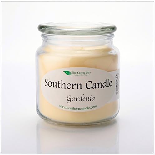 Gardenia 16oz Decorator Jar Natural Soy Wax Candle