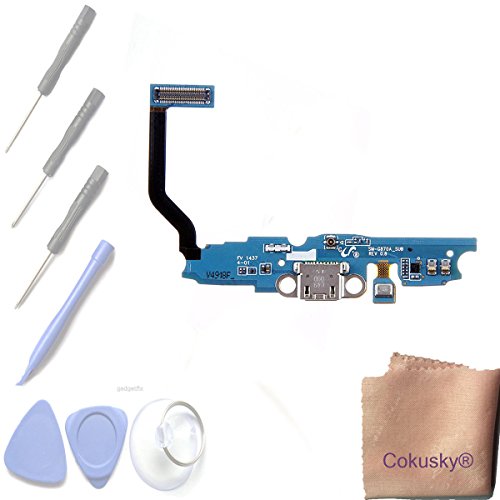 Cokusky USB Charger Dock Charging Port Flex Repair for Samsung Galaxy S5 Active AT&T G870A+Tools