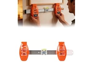 Level Ruler Picture Hanging Tool with Level – Precision Wall Mount Guide for Frames & Artwork, Easy Alignment Hanging Tool wi