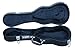 YMC Concert Ukulele Case Hardshell Case with Plush Interior and Storage - Black