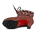 Odetina Women's Sexy Lace-up Zipper Buckle Strap Chunky High Heel Platform Mid Calf Punk Boots with Rivet Stud