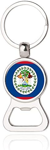 The Belize National Flag Photo Printing Bottle Opener Keychain,Belize National Flag Photo Dome Bottle Opener,Photo Dome Jewelry,Gift,Bottle Opener Key Chain,Promotional Items