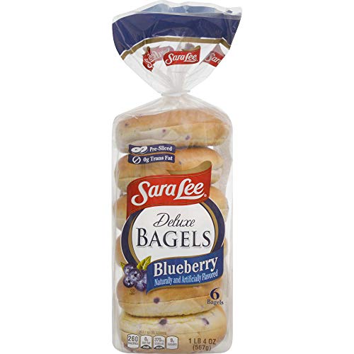 Sara Lee Blueberry Bagel, 6 count, 20 oz